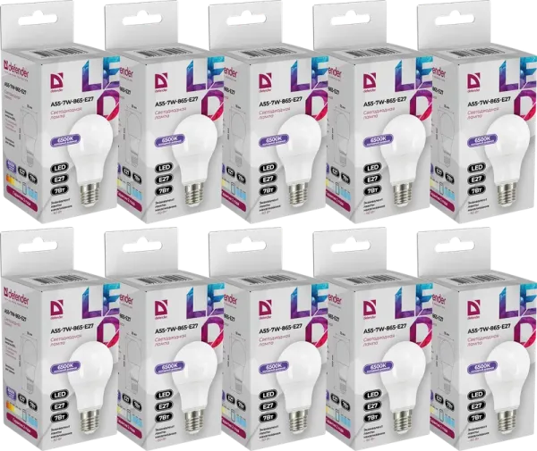 Defender Home - Лампочка светодиодная A55-7W-865-E27 Defender Home - Лампочка светодиодная A55-7W-865-E27