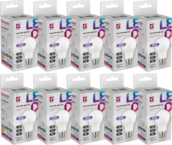 Defender Home - Лампочка светодиодная A55-9W-865-E27