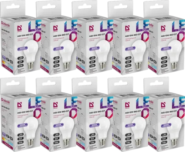 Defender Home - Лампочка светодиодная A60-10W-865-E27