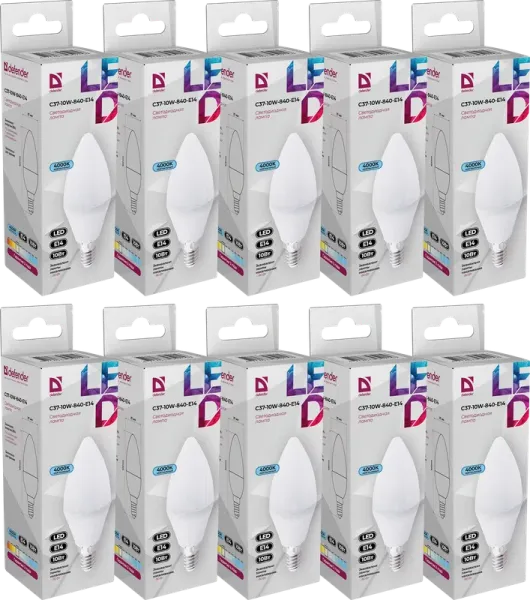 Defender Home - Лампочка светодиодная C37-10W-840-E14