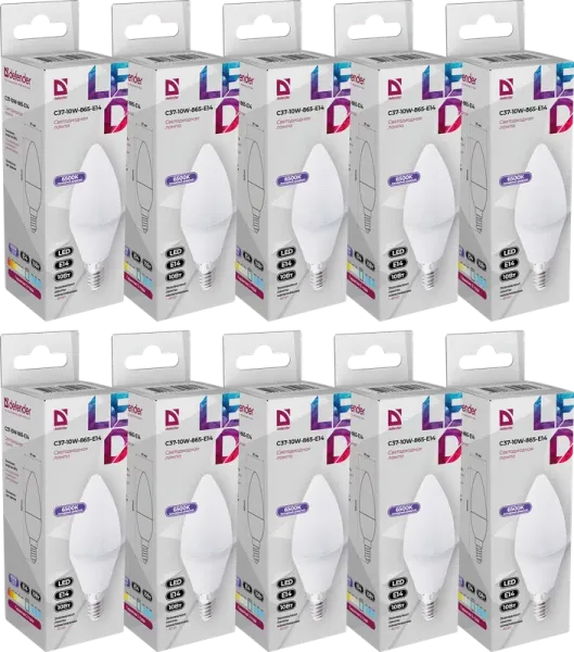 Defender Home - Лампочка светодиодная C37-10W-865-E14 Defender Home - Лампочка светодиодная C37-10W-865-E14