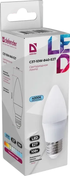 Defender Home - Лампочка светодиодная C37-10W-840-E27