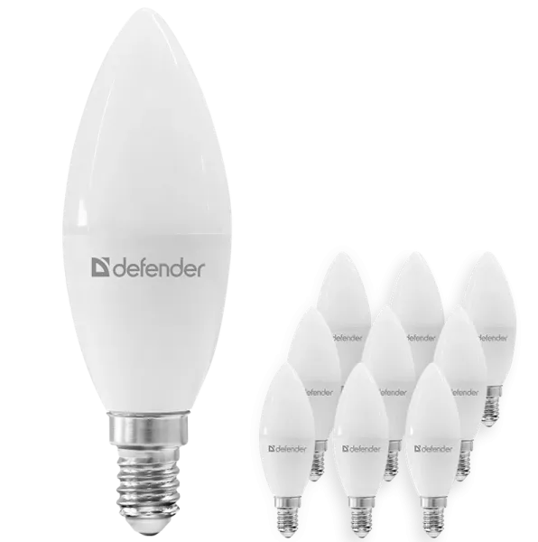 Defender Home - Лампочка светодиодная C37-12W-830-E14 Defender Home - Лампочка светодиодная C37-12W-830-E14
