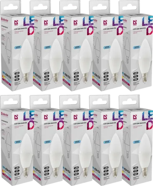 Defender Home - Лампочка светодиодная C37-12W-840-E14