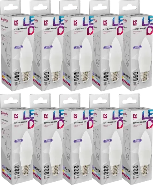 Defender Home - Лампочка светодиодная C37-12W-865-E27 Defender Home - Лампочка светодиодная C37-12W-865-E27