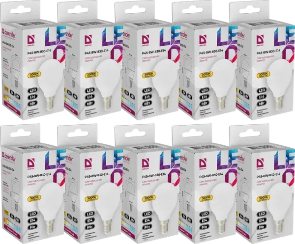 Defender Home - Лампочка светодиодная P45-8W-830-E14 Defender Home - Лампочка светодиодная P45-8W-830-E14