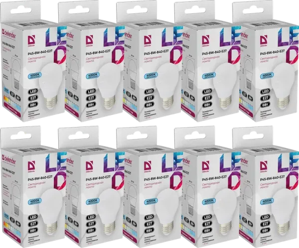 Defender Home - Лампочка светодиодная P45-8W-840-E27 Defender Home - Лампочка светодиодная P45-8W-840-E27