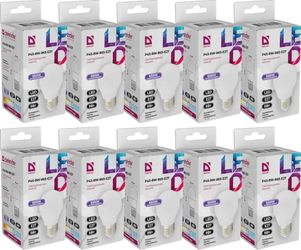 Defender Home - Лампочка светодиодная P45-8W-865-E27