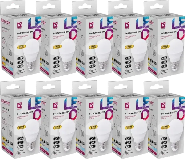 Defender Home - Лампочка светодиодная P45-10W-830-E27