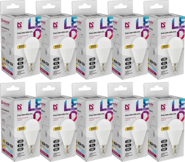 Defender Home - Лампочка светодиодная P46-12W-830-E14 Defender Home - Лампочка светодиодная P46-12W-830-E14