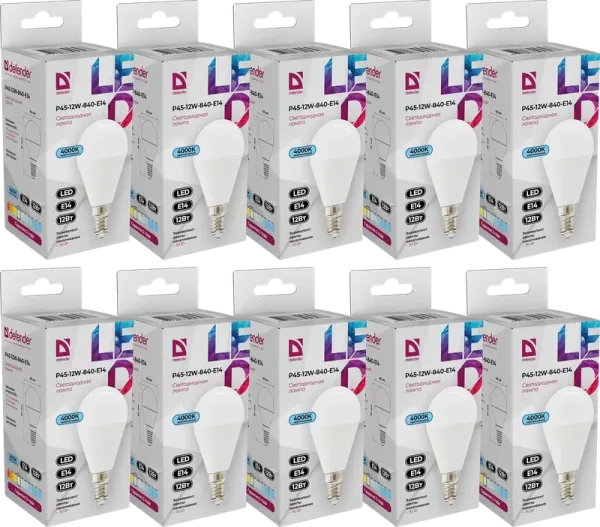 Defender Home - Лампочка светодиодная P45-12W-840-E14