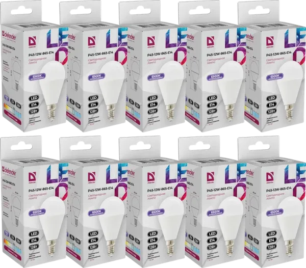 Defender Home - Лампочка светодиодная P45-12W-865-E14 Defender Home - Лампочка светодиодная P45-12W-865-E14