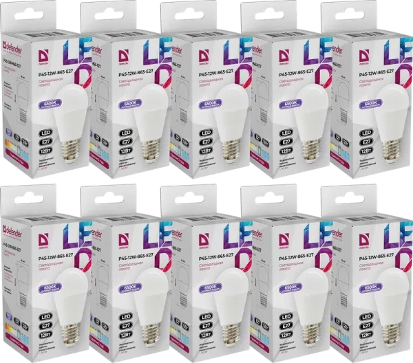 Defender Home - Лампочка светодиодная P45-12W-865-E27 Defender Home - Лампочка светодиодная P45-12W-865-E27