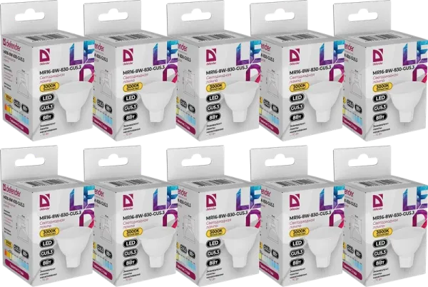 Defender Home - Лампочка светодиодная MR16-8W-830-GU5.3 Defender Home - Лампочка светодиодная MR16-8W-830-GU5.3