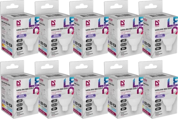 Defender Home - Лампочка светодиодная MR16-8W-865-GU5.3 Defender Home - Лампочка светодиодная MR16-8W-865-GU5.3