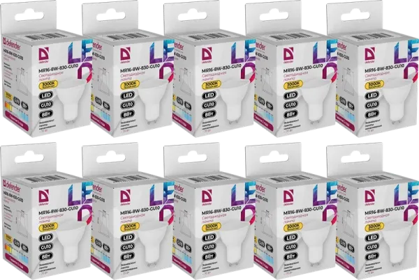 Defender Home - Лампочка светодиодная MR16-8W-830-GU10 Defender Home - Лампочка светодиодная MR16-8W-830-GU10