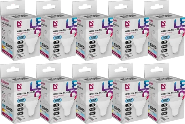 Defender Home - Лампочка светодиодная MR16-10W-840-GU10 Defender Home - Лампочка светодиодная MR16-10W-840-GU10