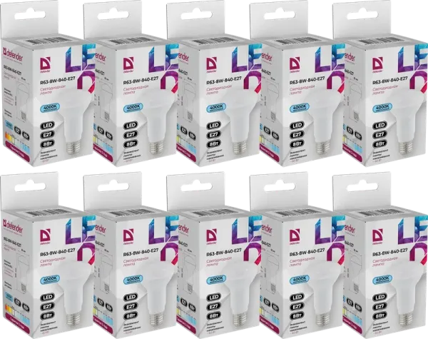 Defender Home - Лампочка светодиодная R63-8W-840-E27 Defender Home - Лампочка светодиодная R63-8W-840-E27